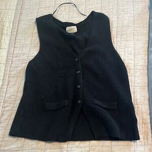Black sweater vest